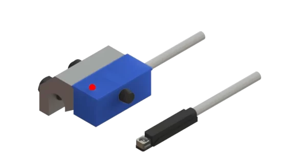 Sensores magnéticos reed switch e efeito Hall Tecnotron com cabo, em corpo retangular e em formato compacto para cilindro