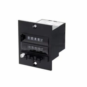 Contador pneumático ATEX Hengstler Type 497 para área classificada, com preset visível e reset pneumático